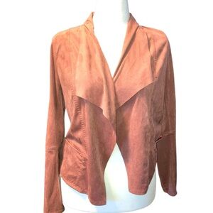 Max Studio Lightweight “Suede” Jacket size M in a dusty warm pink
